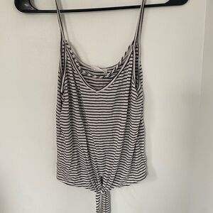 Full Tilt Black and White Striped Camisole